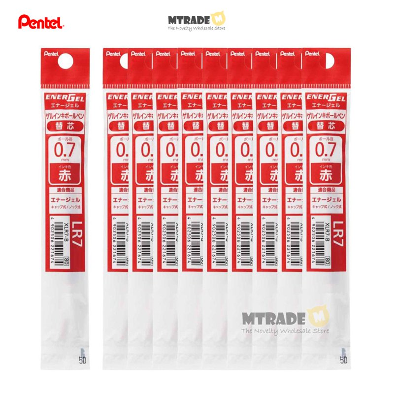 Pentel Energel Refill 0.7mm (Red) LR7-B(Bulk) 10 S