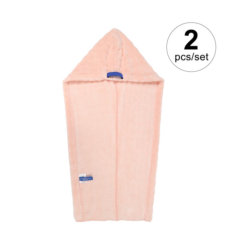 Sweet Home Bubble Fleece Hair Drying Cap- Pink 2 S