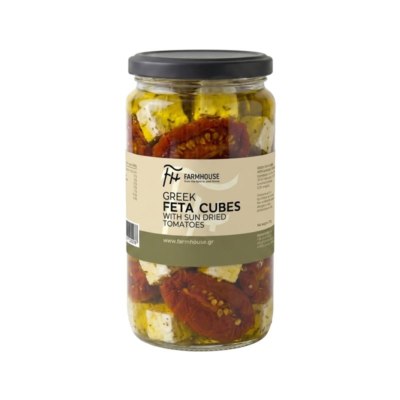 Farmhouse S.A Greek Feta Cubes w Sundried Tomatoes