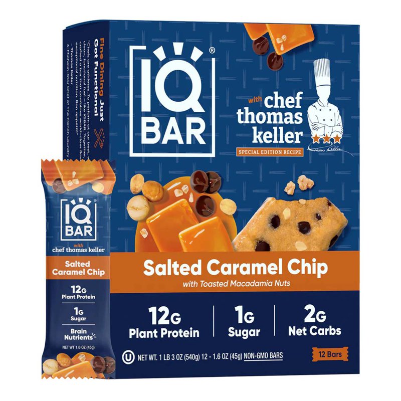IQBar Plant Protein Bar - Salted Caramel Chip