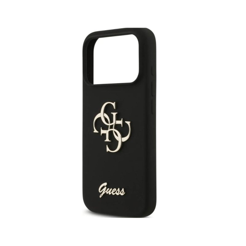 Guess Silicone Big 4G Script Case, iPhone 17 Pro - Black 1 S