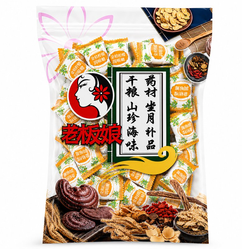 Laobanniang Refreshing Herbal Candy - Kumquat & Lemon