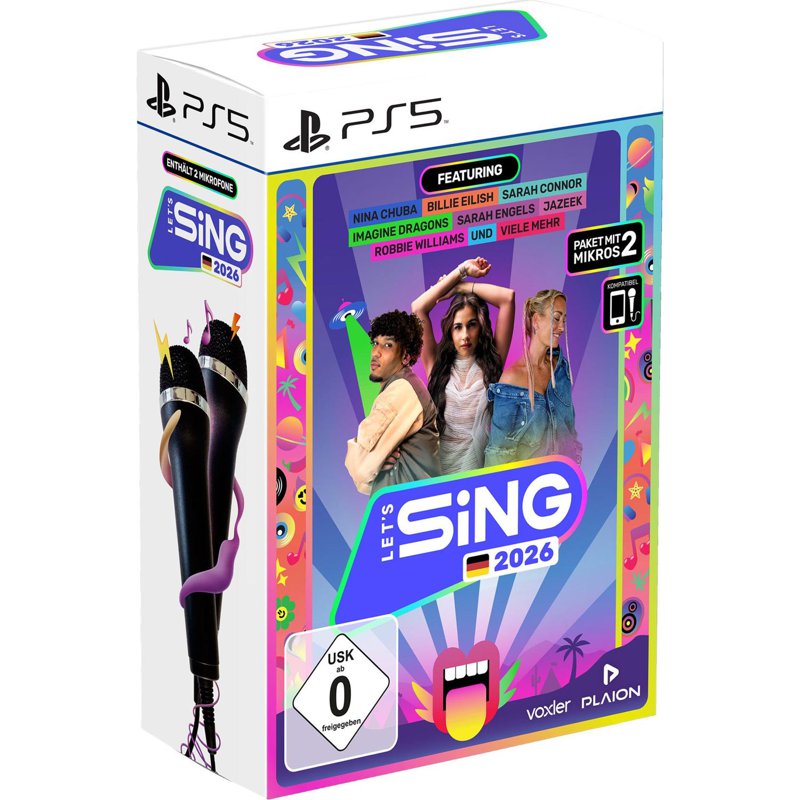 PS5 Let's Sing 2026 + Double Mic Bundle 1 S