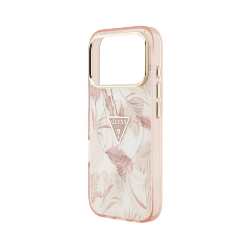 Guess Jungle Tonal Triangle for iPhone 17 Pro - Pink 1 S