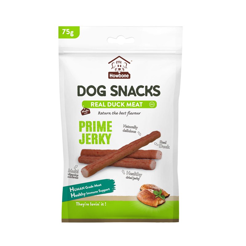 Howbone Dog Snacks Prime Jerky Sticks - Duck