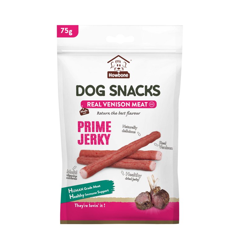 Howbone Dog Snacks Prime Jerky Sticks - Venison