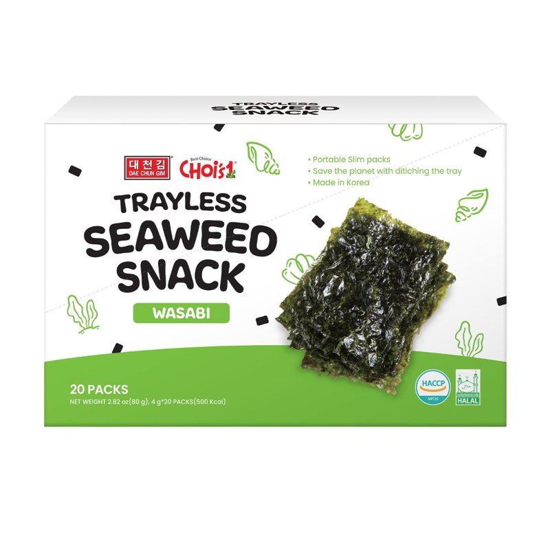 DAECHUNGIM Trayless Seaweed Snack - Wasabi