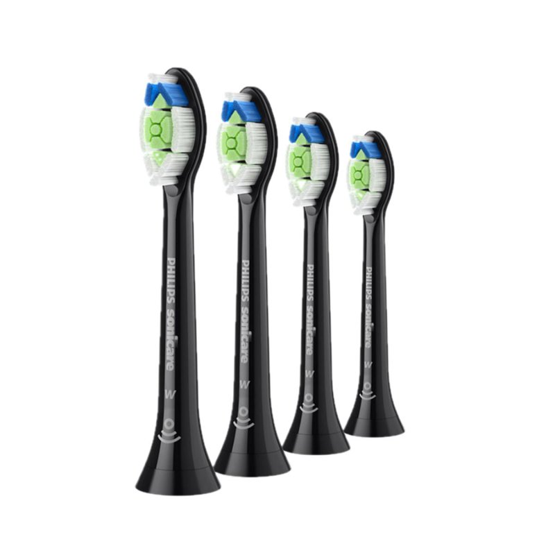 Philips Sonicare W2 4 Pack Brush Heads - Black (HX6064)