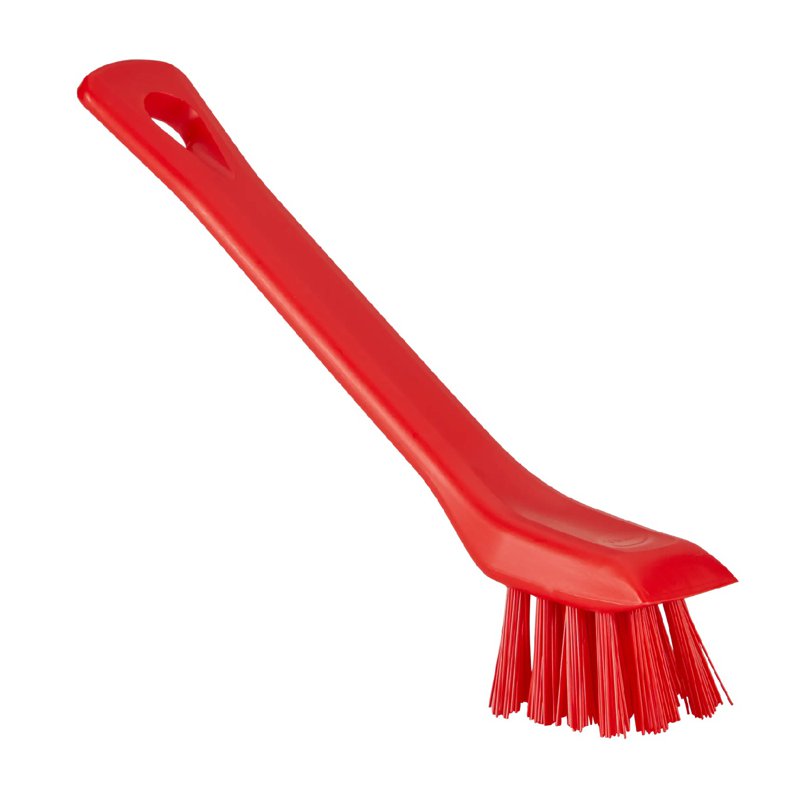 Vikan Detail Brush with Scraping Edge - Red 1 S