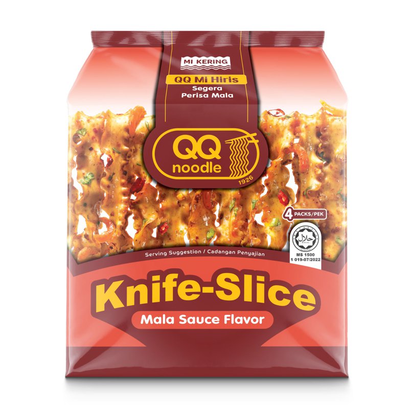 QQ Noodle Non Fried Sarawak Knife Slice Mee - Mala