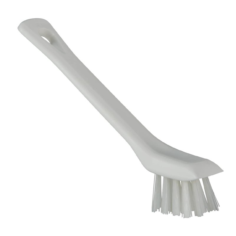 Vikan Detail Brush with Scraping Edge - White 1 S