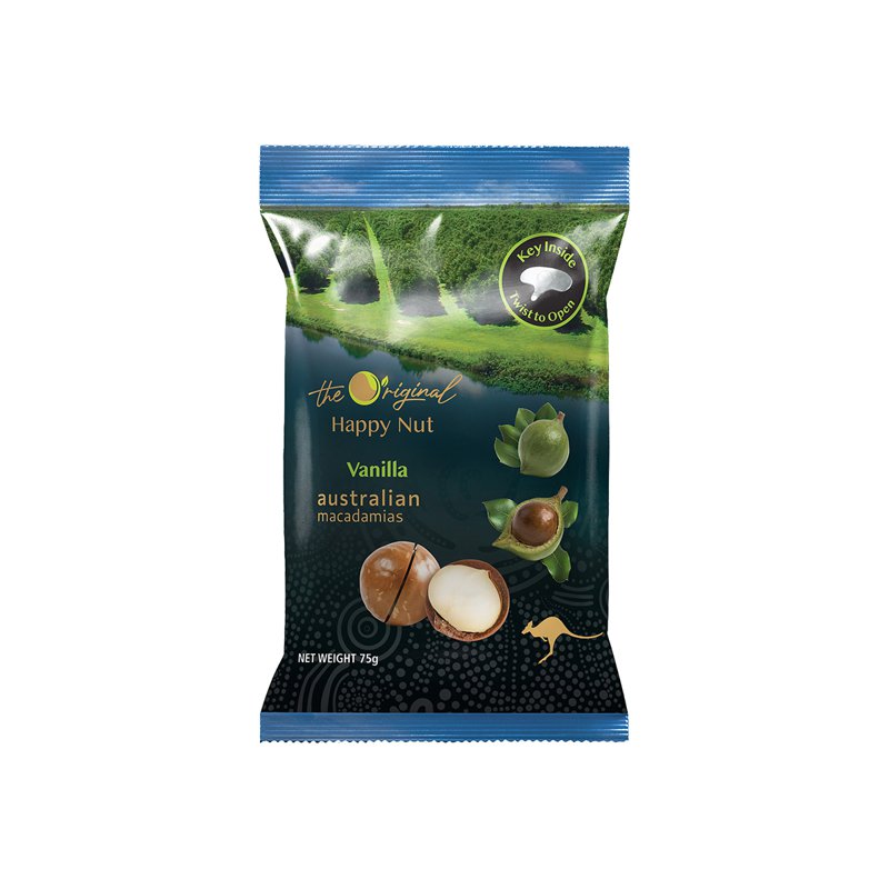 Happy Nut Australian Macadamia Nut with Shell - Vanilla