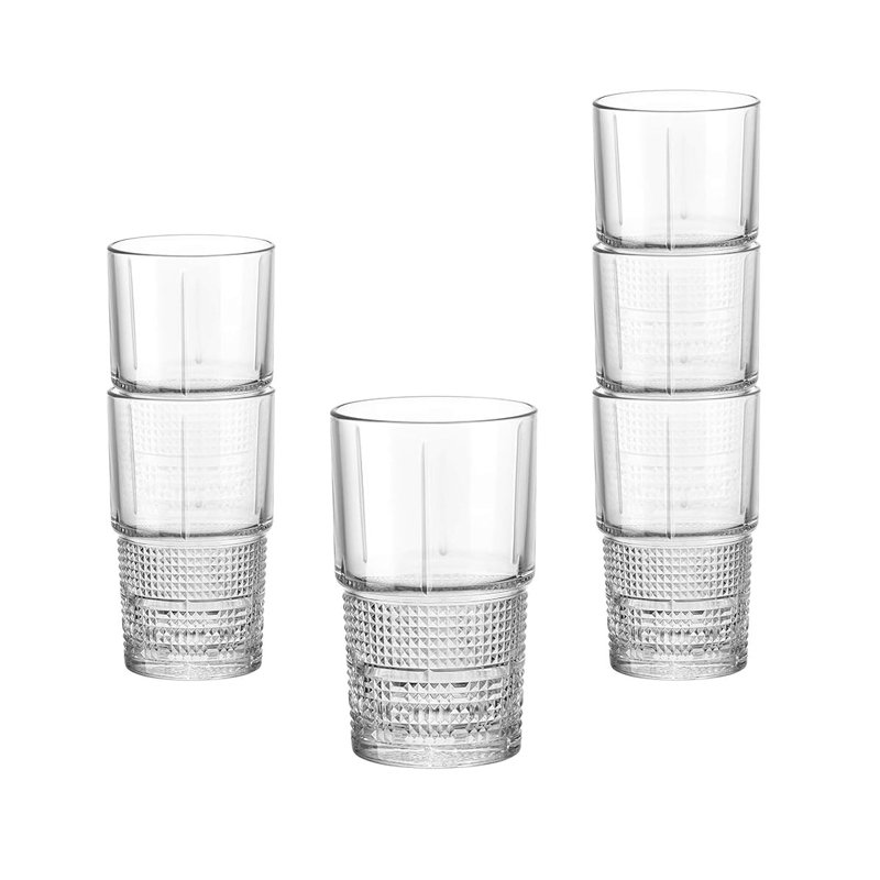 Bormioli Rocco Novecento Whiskey Hi-Ball Glass 40cl 6 S