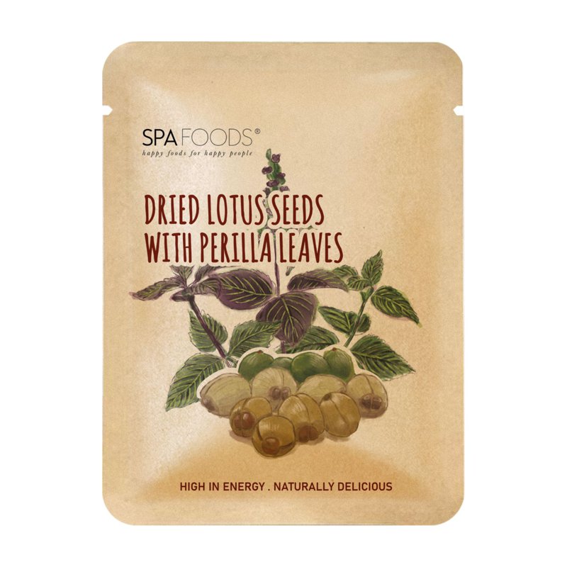 Spa Foods Dried Lotus Seeds with Perilla Leaves by Atasco