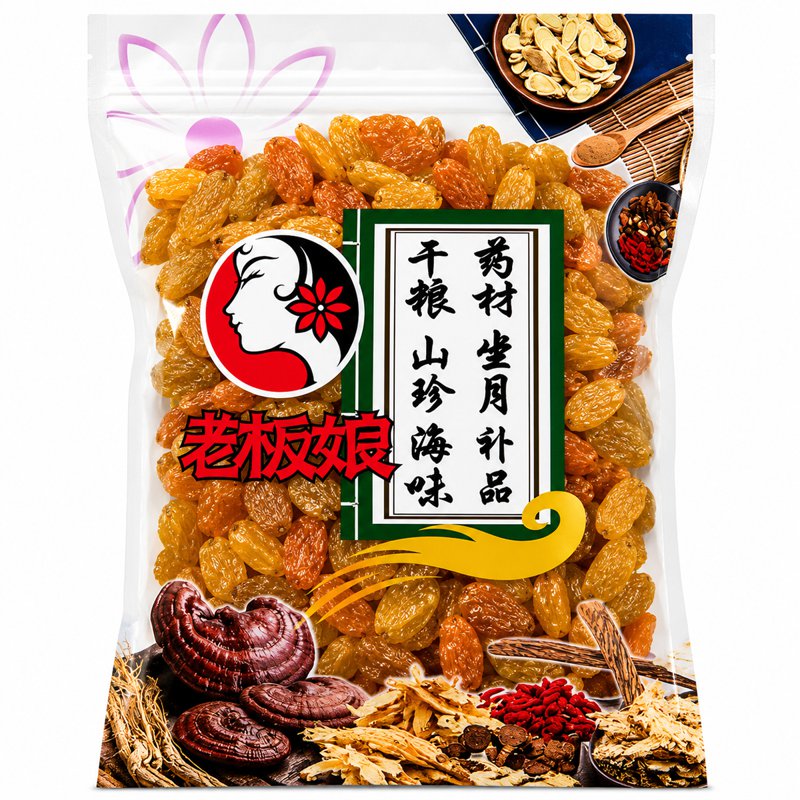 Laobanniang Dried Jumbo Yellow Raisin
