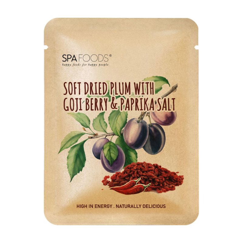 Spa Foods Soft Dried Plum Goji Berry Paprika Salt by Atasco