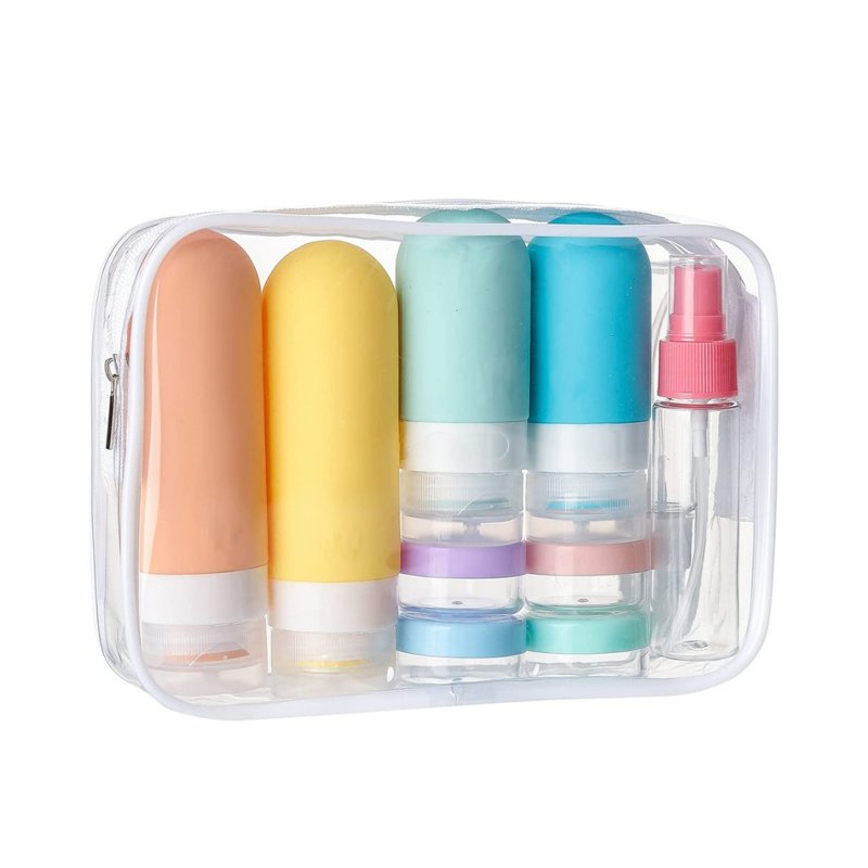 Skin Society Colourful Travel Bottle Set
