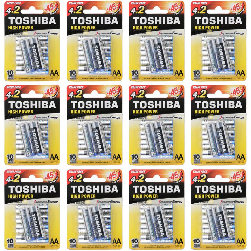 Toshiba Alkaline AA Battery Bulk Pack