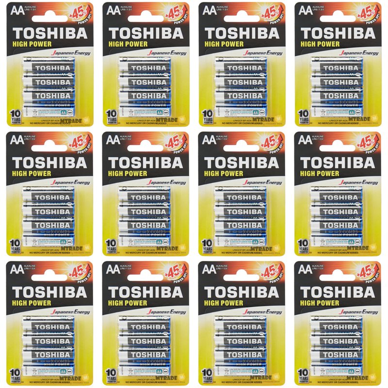 Toshiba Alkaline AA Battery Bulk Pack 48 S
