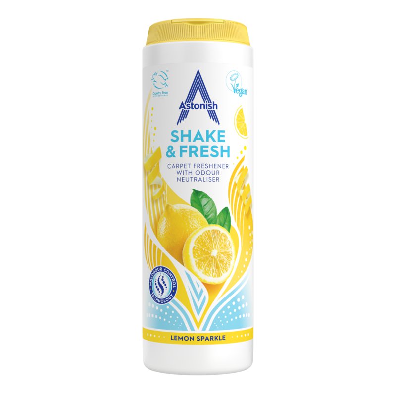 Astonish-UK Shake & Fresh Carpet Freshener Lemon Sparkle