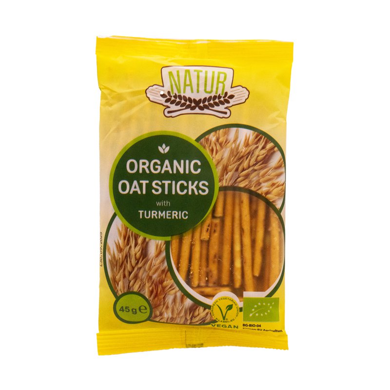 Natur Organic Oat Sticks - Turmeric