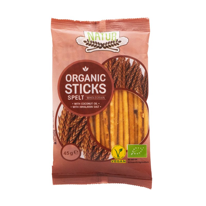 Natur Organic Wholegrain Sticks - Spelt