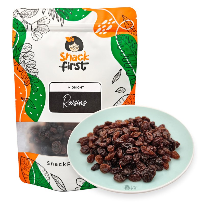 SnackFirst Midnight Raisins - No Preservative Dried Fruits