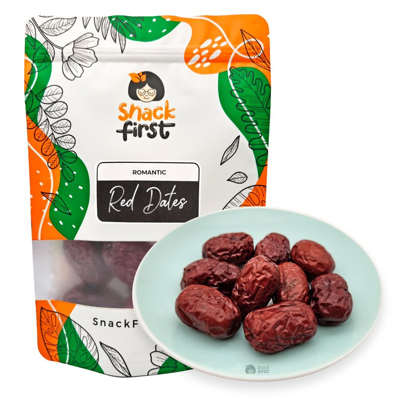 SnackFirst Romantic Red Dates - No Preservative Dried Fruits