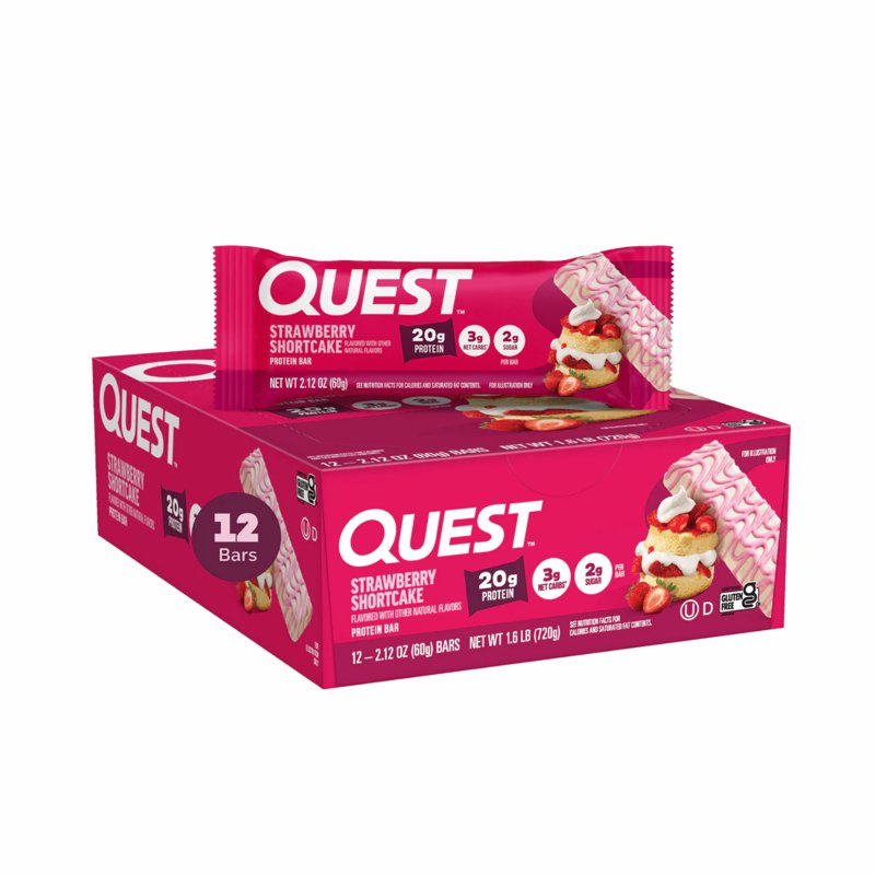Quest Nutrition Protein Bar - Strawberry Shortcake 720 G