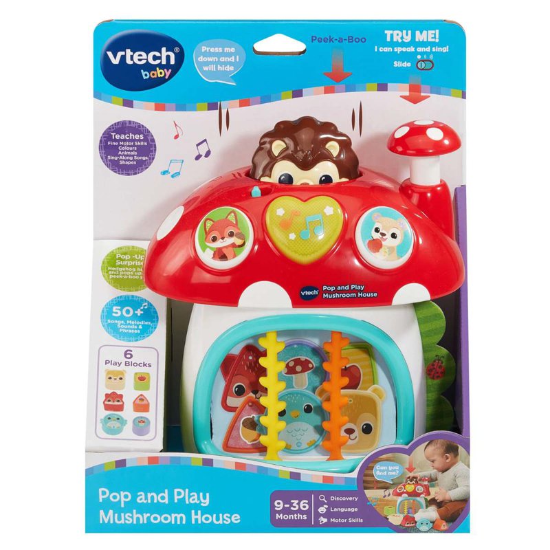 VTech Pop and Play Mushroom House 1 S