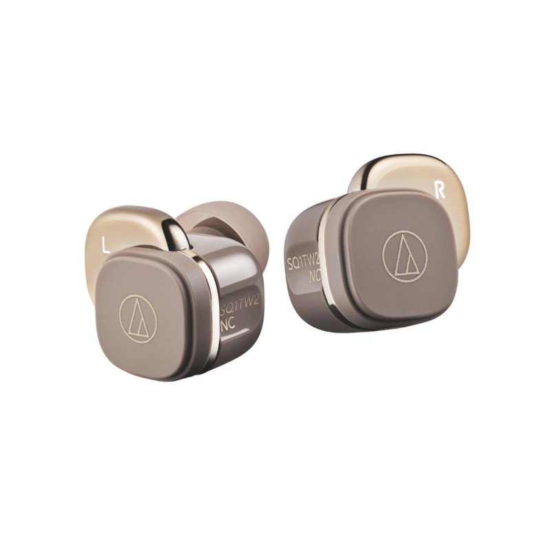 Audio-Technica SQ1TW2NC True Wireless Earbuds - Caramel 1 S