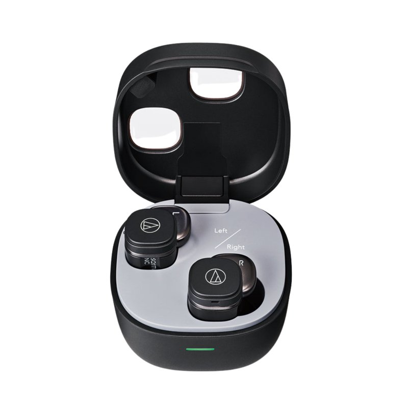 Audio-Technica ATH-SQ1TW2NC Wireless Earbuds - Black 1 S