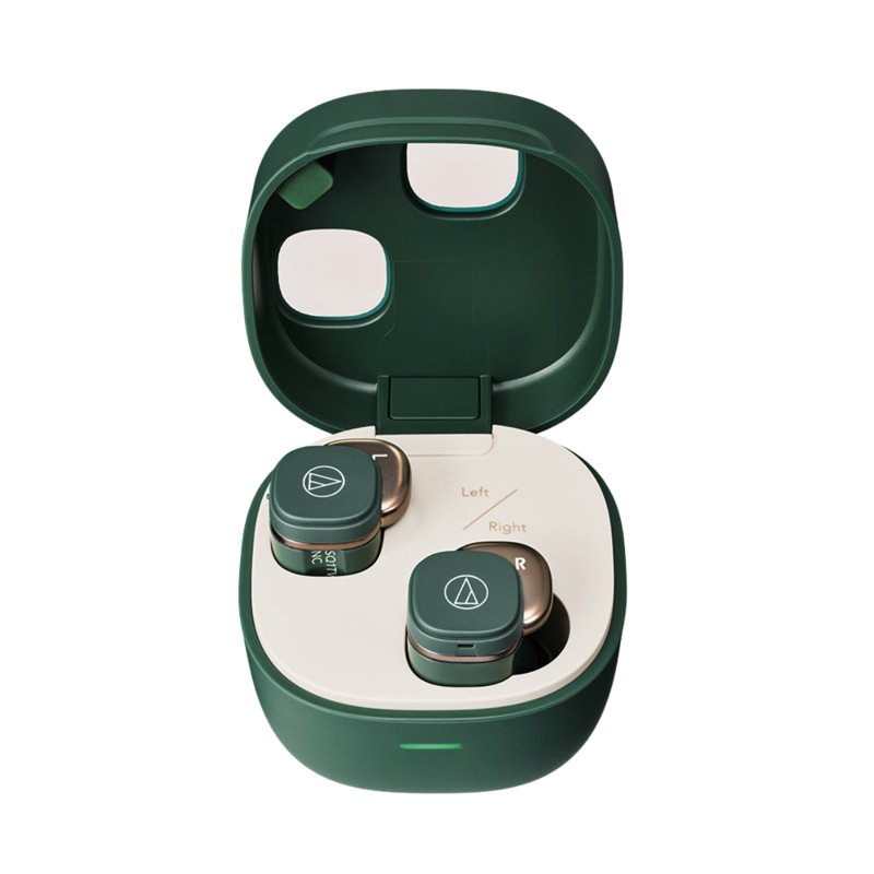 Audio-Technica ATH-SQ1TW2NC Wireless Earbuds - Forest Green 1 S