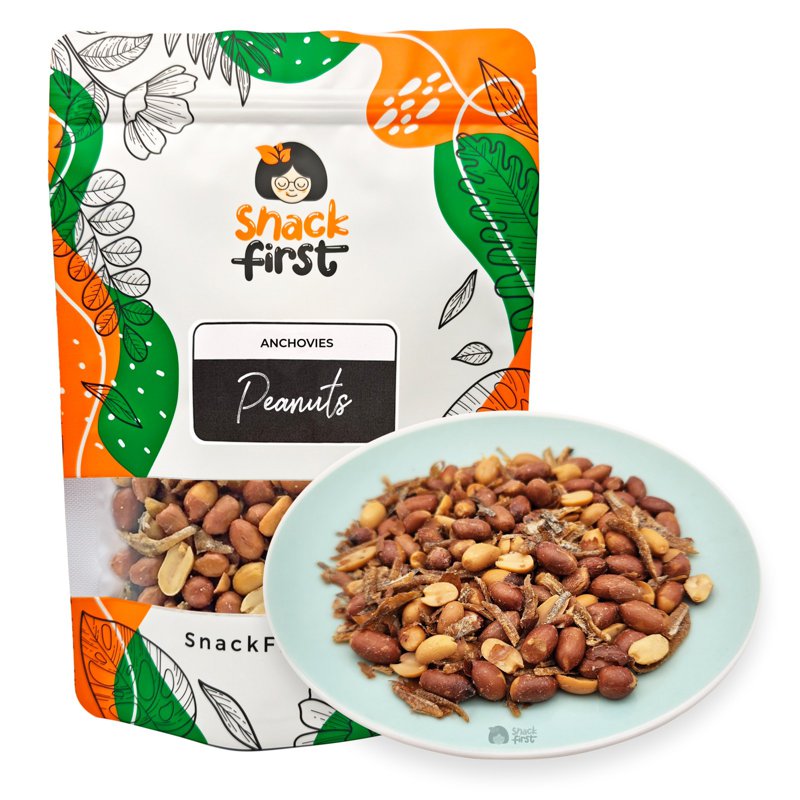 SnackFirst Anchovies Peanuts - Savoury Topper in Nasi Lemak