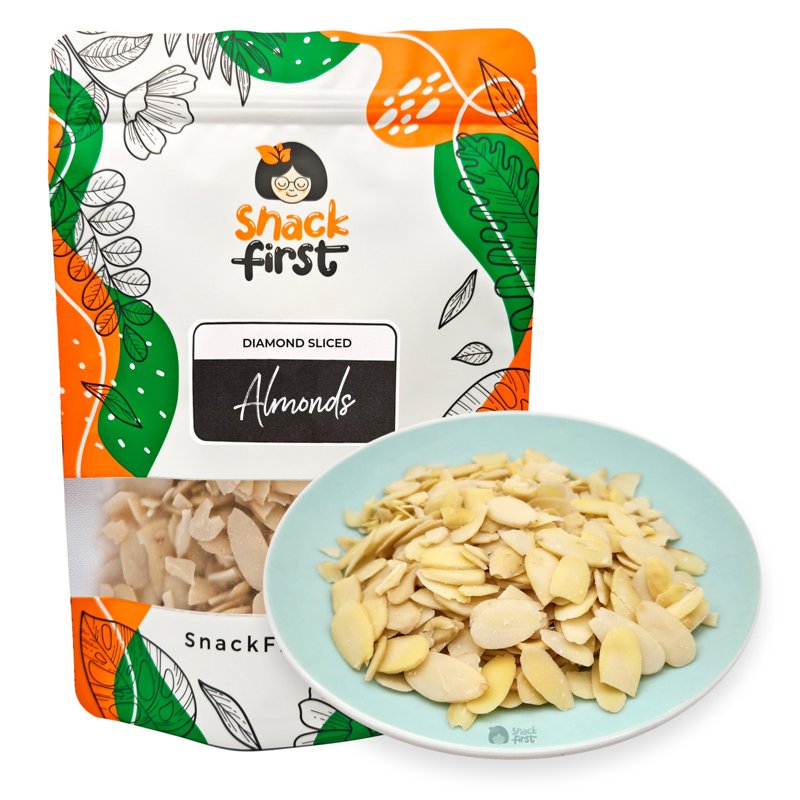 SnackFirst Diamond Sliced Almonds - Perfect for Salad Yoghurt