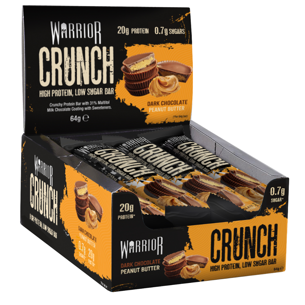 WARRIOR Crunch Protein Bar - Dark Choco Peanut