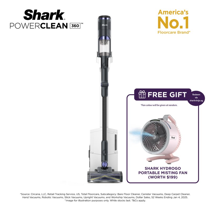 Shark PowerClean360 Cordless Vacuum Cleaner (IW4271) 1 S