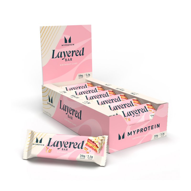 MYPROTEIN Layered Protein Bar - Vanilla Birthday Cake