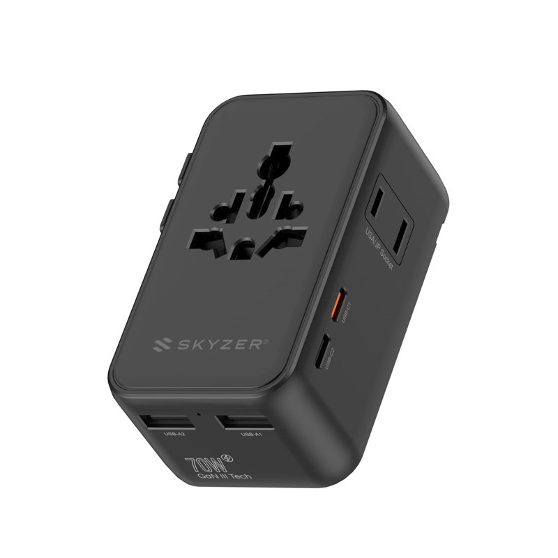 SKYZER PD174BK 70W GaN III Ultra-Slim Travel Adapter 1 S