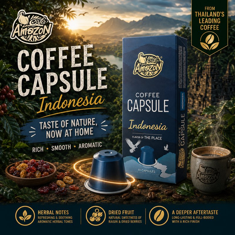 Cafe Amazon Coffee Capsule - Indonesia 1 S
