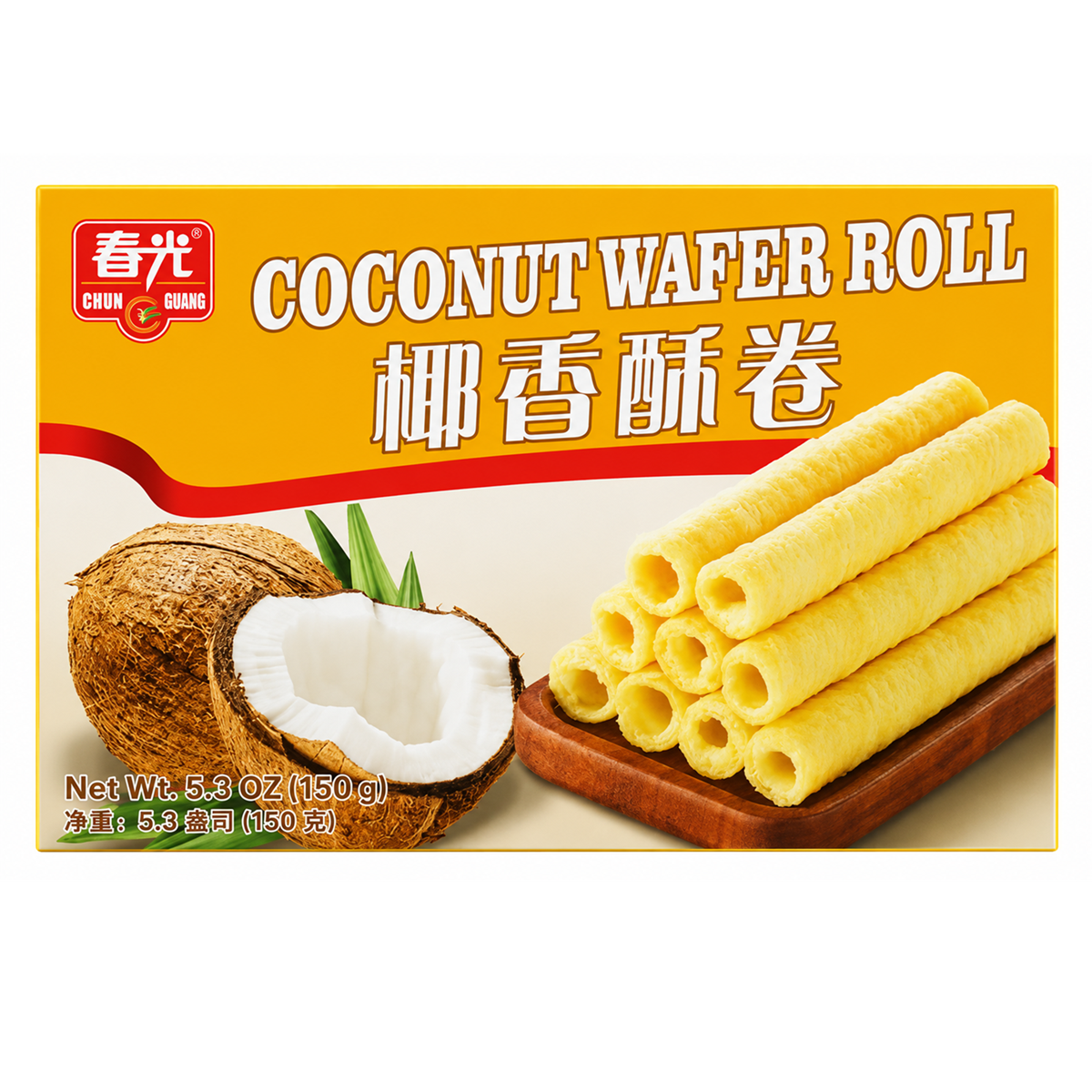 CHUN GUANG Wafer Roll - Coconut