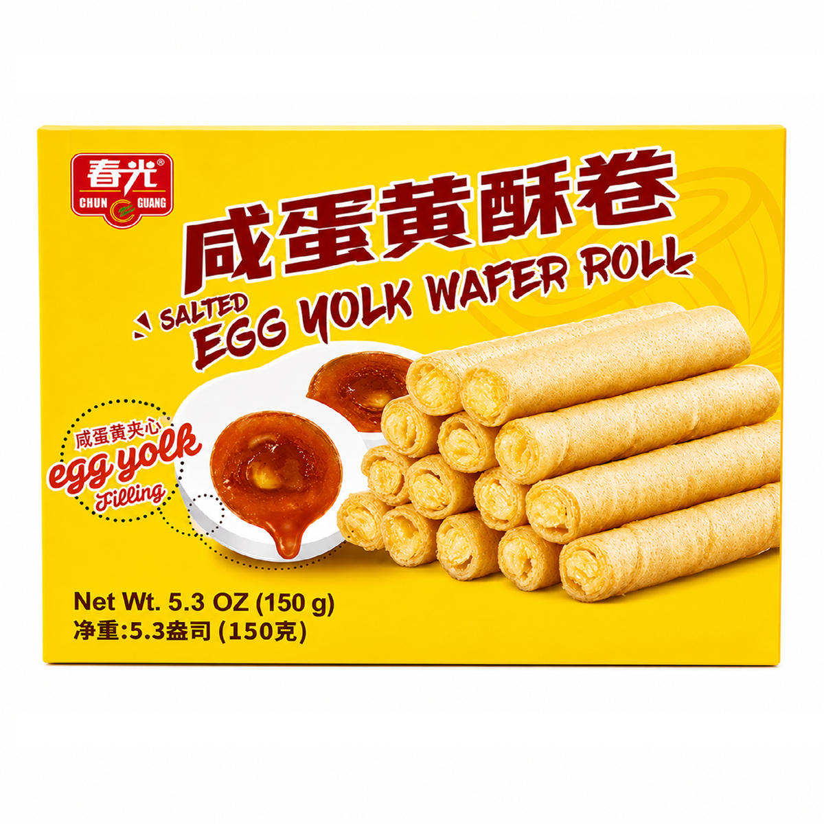 CHUN GUANG Wafer Roll - Salted Egg Yolk