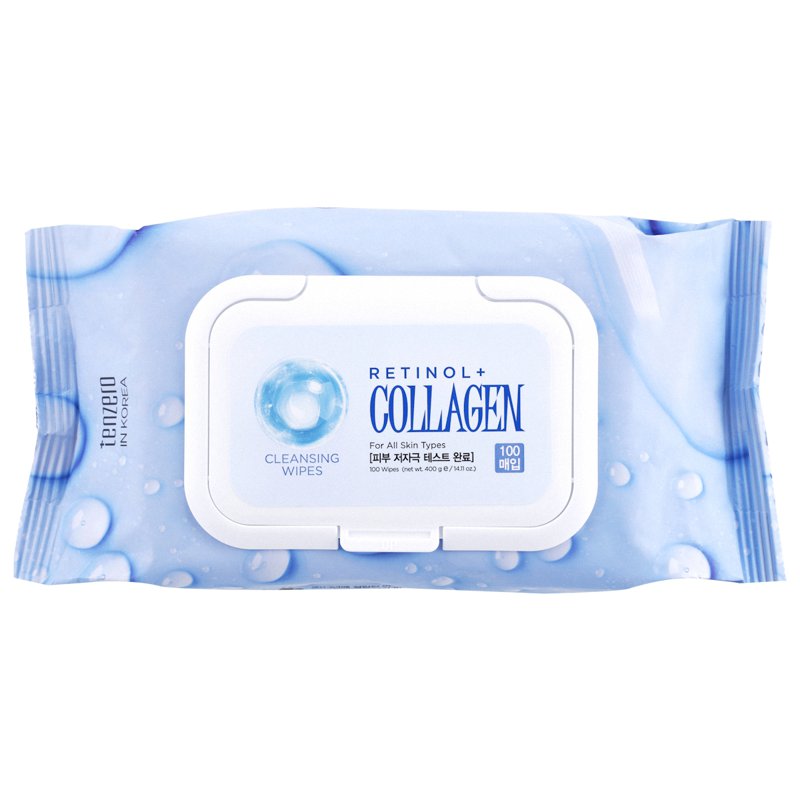 Tenzero Retinol + Collagen Cleansing Wipes 100 S