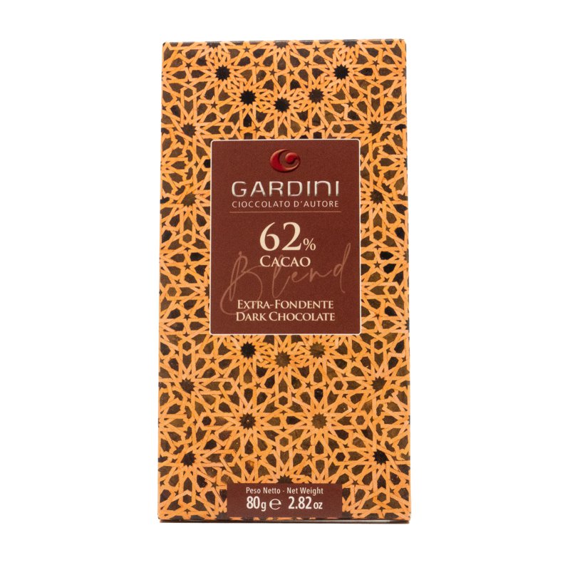 Gardini Blend Dark Chocolate Bar – 62% Cocoa