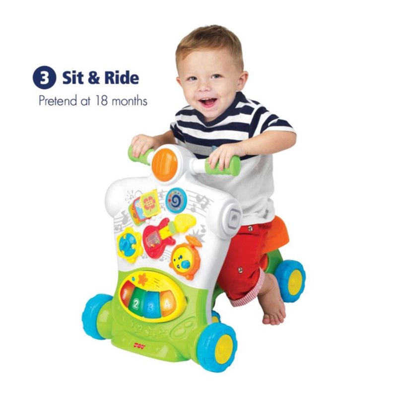Hap-P-Kid Little Learner 3-in-1 Musical Ride On Walker
