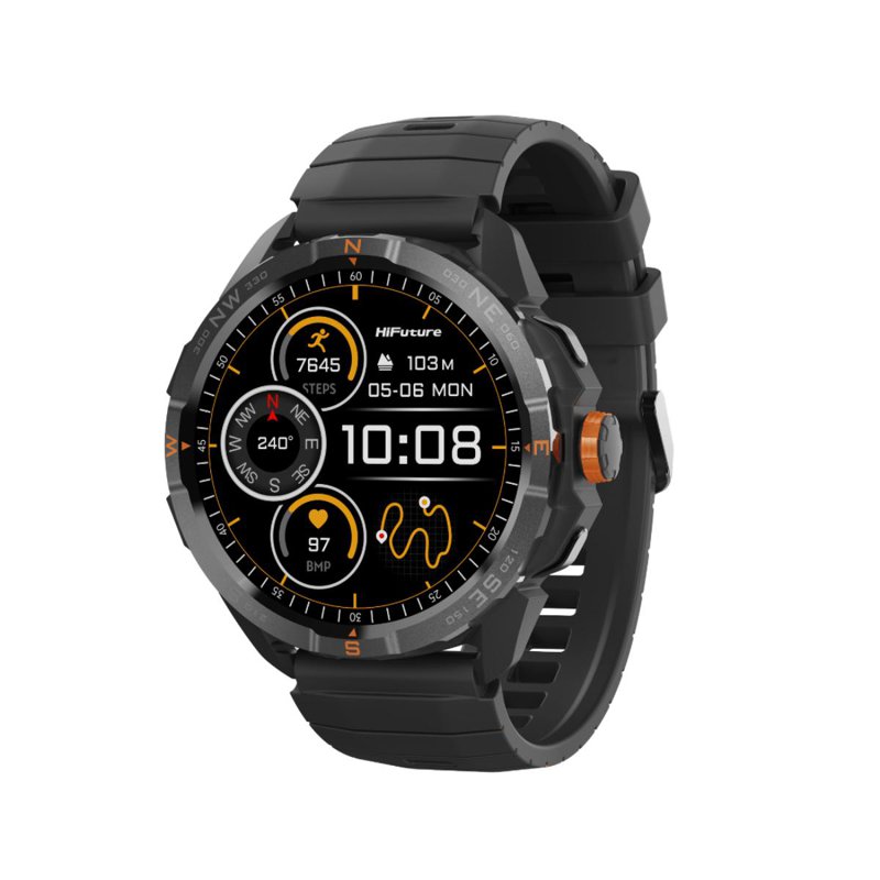 HiFuture NEXUS GPS Smartwatch - Titanium 1 S