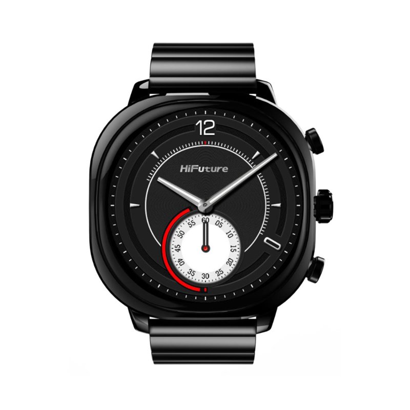 HiFuture AIX Stainless Steel Smartwatch - Black 1 S