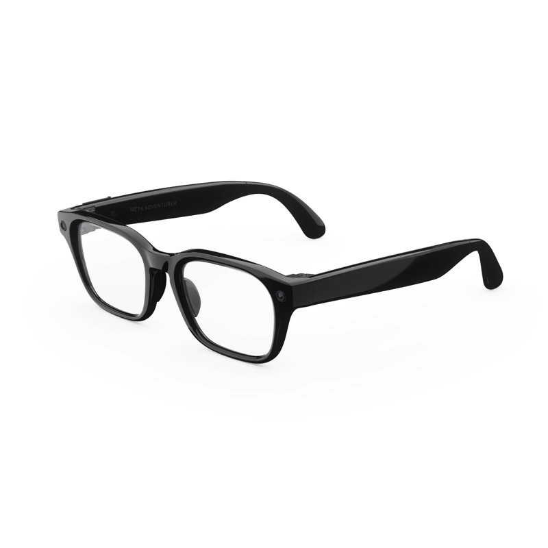 Meta Glasses - Adventurer Standard Classic Black Clear Lenses 1 S