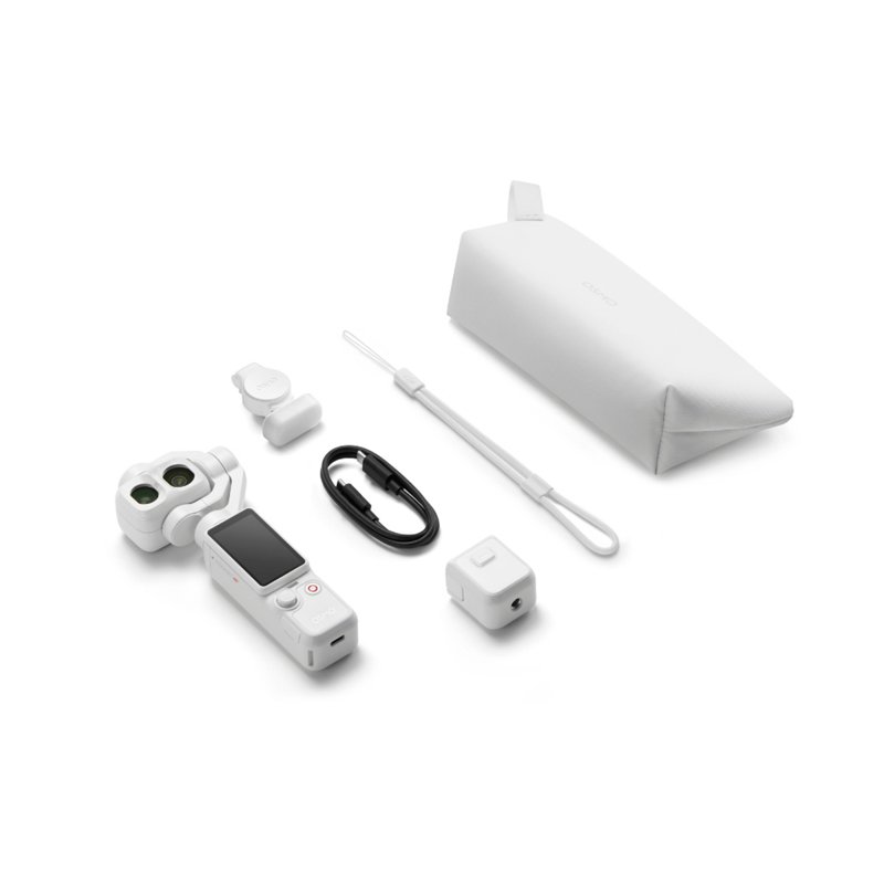 DJI Osmo Pocket 4P Action Camera - Standard - Pearl White 1 S