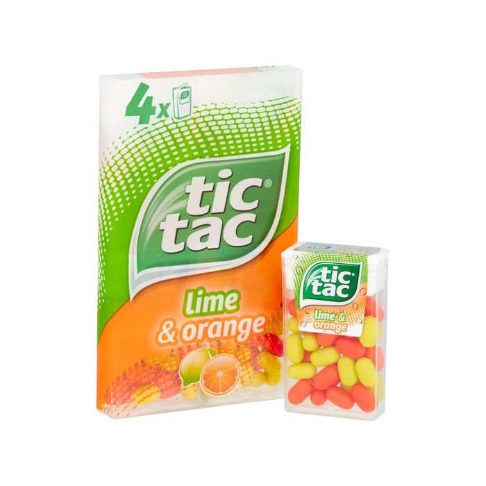 Tic Tac Lime & Orange 18gx4pack